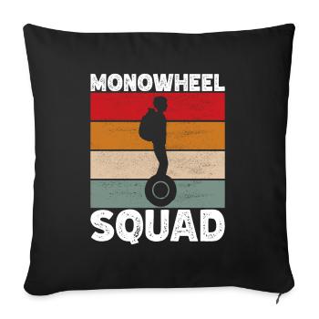 EUC Monowheel - Sofa pillowcase 17,3'' x 17,3'' (45 x 45 cm) - black - Front