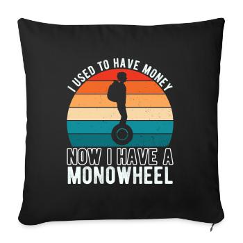 EUC Monowheel - Sofa pillowcase 17,3'' x 17,3'' (45 x 45 cm) - black - Front
