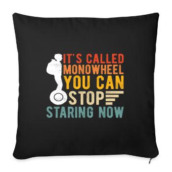 EUC Monowheel - Sofa pillowcase 17,3'' x 17,3'' (45 x 45 cm) - black - Front