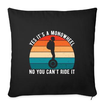 EUC Monowheel - Sofa pillowcase 17,3'' x 17,3'' (45 x 45 cm) - black - Front