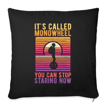 EUC Monowheel - Sofa pillowcase 17,3'' x 17,3'' (45 x 45 cm) - black - Front