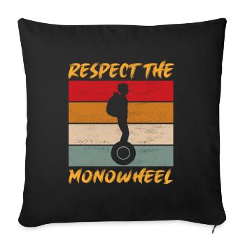 EUC Monowheel - Sofa pillowcase 17,3'' x 17,3'' (45 x 45 cm) - black - Front