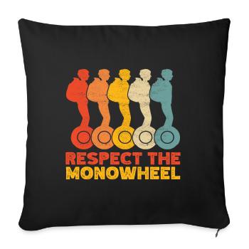 EUC Monowheel - Sofa pillowcase 17,3'' x 17,3'' (45 x 45 cm) - black - Front