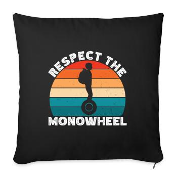 EUC Monowheel - Sofa pillowcase 17,3'' x 17,3'' (45 x 45 cm) - black - Front