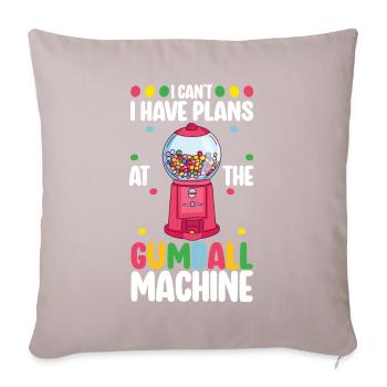 Machine à chewing-gum Machine à chewing-gum - Housse de coussin décorative 45 x 45 cm - taupe clair - Devant
