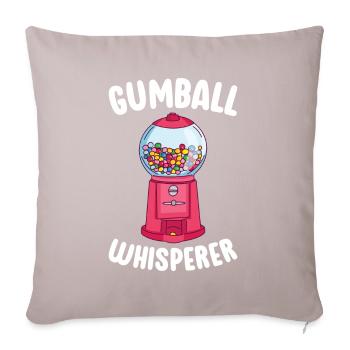 Machine à chewing-gum Machine à chewing-gum - Housse de coussin décorative 45 x 45 cm - taupe clair - Devant