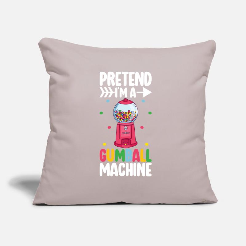 Machine à boules de gomme Housse de coussin décorative 45 x 45 cm