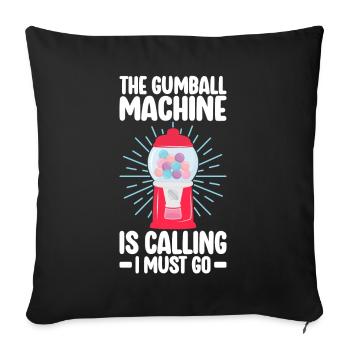 Gumball Machine Kaugummiautomat - Sofakissenbezug 45 x 45 cm - Schwarz - Vorne