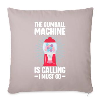 Machine à chewing-gum Machine à chewing-gum - Housse de coussin décorative 45 x 45 cm - taupe clair - Devant