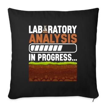 Bodenwissenschaftler Science du sol - Housse de coussin décorative 45 x 45 cm - noir - Devant