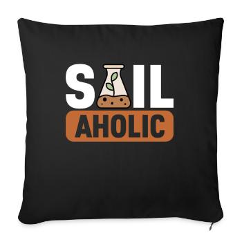 Bodenwissenschaftler Science du sol - Housse de coussin décorative 45 x 45 cm - noir - Devant