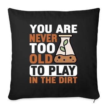 Bodenwissenschaftler Science du sol - Housse de coussin décorative 45 x 45 cm - noir - Devant