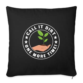 Bodenwissenschaftler Science du sol - Housse de coussin décorative 45 x 45 cm - noir - Devant