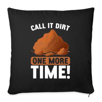 Bodenwissenschaftler Soil Science - Sofa pillowcase 17,3'' x 17,3'' (45 x 45 cm) - black - Front
