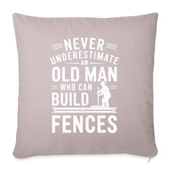 Zauninstallateur Zaunbauer Fence Installer - Sofakissenbezug 45 x 45 cm - helles Taupe - Vorne