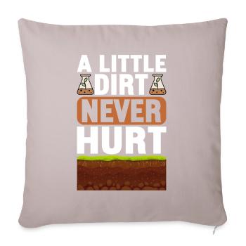 Bodenwissenschaftler Soil Science - Sofa pillowcase 17,3'' x 17,3'' (45 x 45 cm) - light taupe - Front