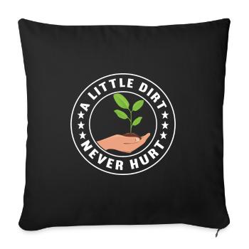 Bodenwissenschaftler Science du sol - Housse de coussin décorative 45 x 45 cm - noir - Devant