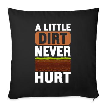 Bodenwissenschaftler Soil Science - Sofa pillowcase 17,3'' x 17,3'' (45 x 45 cm) - black - Front