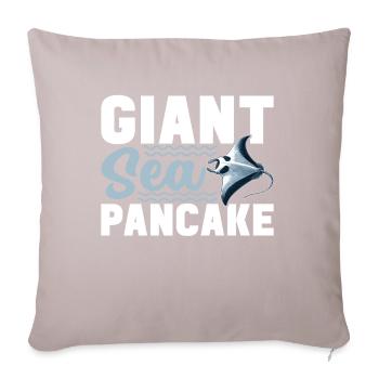 Manta Rays Great Manta Sea Creatures - Sofa pillowcase 17,3'' x 17,3'' (45 x 45 cm) - light taupe - Front