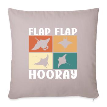 Manta Rays Great Manta Sea Creatures - Sofa pillowcase 17,3'' x 17,3'' (45 x 45 cm) - light taupe - Front