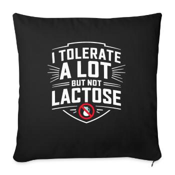 Intolérance au lactose Intolérance au lactose - Housse de coussin décorative 45 x 45 cm - noir - Devant