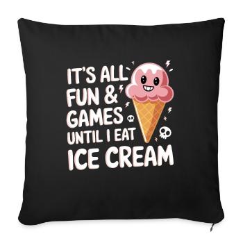 Intolérance au lactose Intolérance au lactose - Housse de coussin décorative 45 x 45 cm - noir - Devant