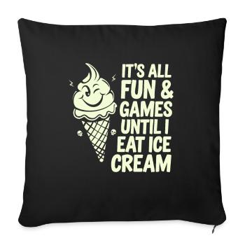Intolérance au lactose Intolérance au lactose - Housse de coussin décorative 45 x 45 cm - noir - Devant