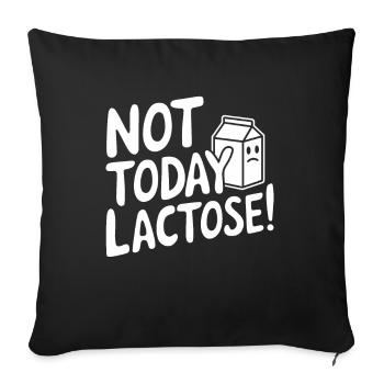 Lactose intolerance Lactose intolerant - Sofa pillowcase 17,3'' x 17,3'' (45 x 45 cm) - black - Front