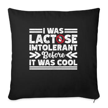 Intolérance au lactose Intolérance au lactose - Housse de coussin décorative 45 x 45 cm - noir - Devant