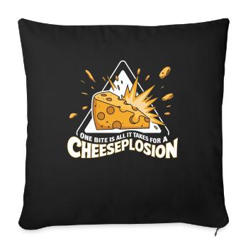 Lactose intolerance Lactose intolerant - Sofa pillowcase 17,3'' x 17,3'' (45 x 45 cm) - black - Front