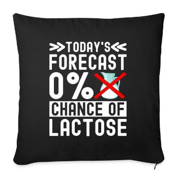 Intolérance au lactose Intolérance au lactose - Housse de coussin décorative 45 x 45 cm - noir - Devant