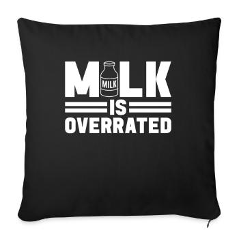 Lactose intolerance Lactose intolerant - Sofa pillowcase 17,3'' x 17,3'' (45 x 45 cm) - black - Front