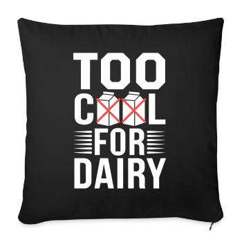 Intolérance au lactose Intolérance au lactose - Housse de coussin décorative 45 x 45 cm - noir - Devant