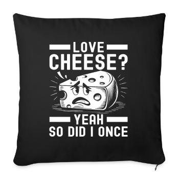 Intolérance au lactose Intolérance au lactose - Housse de coussin décorative 45 x 45 cm - noir - Devant
