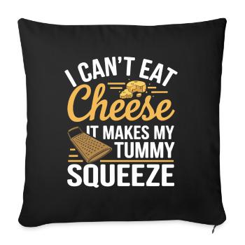 Intolérance au lactose Intolérance au lactose - Housse de coussin décorative 45 x 45 cm - noir - Devant