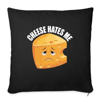 Intolérance au lactose Intolérance au lactose - Housse de coussin décorative 45 x 45 cm - noir - Devant