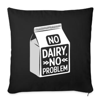 Intolérance au lactose Intolérance au lactose - Housse de coussin décorative 45 x 45 cm - noir - Devant