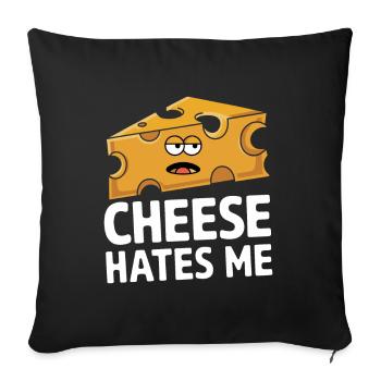 Intolérance au lactose Intolérance au lactose - Housse de coussin décorative 45 x 45 cm - noir - Devant