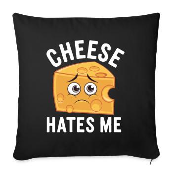 Intolérance au lactose Intolérance au lactose - Housse de coussin décorative 45 x 45 cm - noir - Devant