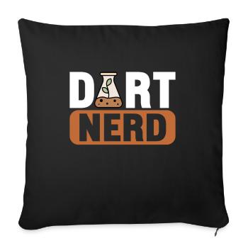 Bodenwissenschaftler Soil Science - Sofa pillowcase 17,3'' x 17,3'' (45 x 45 cm) - black - Front