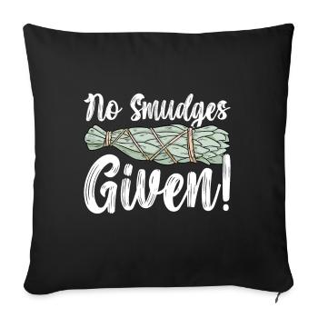 Herbes Encens Purification Spirituelle - Housse de coussin décorative 45 x 45 cm - noir - Devant