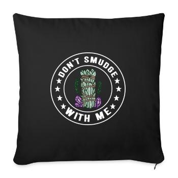 Herbes Encens Purification Spirituelle - Housse de coussin décorative 45 x 45 cm - noir - Devant