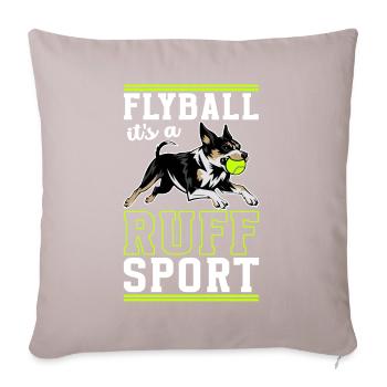 Flyball Sports canins - Housse de coussin décorative 45 x 45 cm - taupe clair - Devant