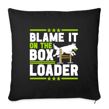 Flyball Sports canins - Housse de coussin décorative 45 x 45 cm - noir - Devant