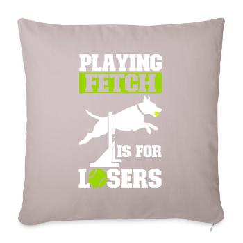 Flyball Sports canins - Housse de coussin décorative 45 x 45 cm - taupe clair - Devant