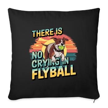 Flyball Sports canins - Housse de coussin décorative 45 x 45 cm - noir - Devant