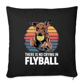 Flyball Sports canins - Housse de coussin décorative 45 x 45 cm - noir - Devant