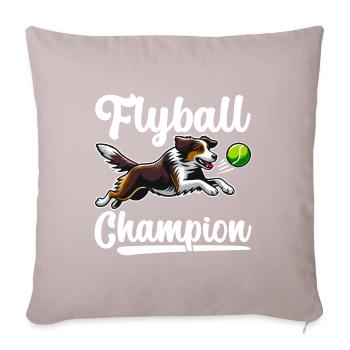 Flyball Sports canins - Housse de coussin décorative 45 x 45 cm - taupe clair - Devant