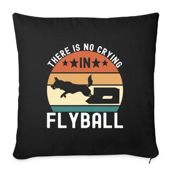 Flyball Sports canins - Housse de coussin décorative 45 x 45 cm - noir - Devant