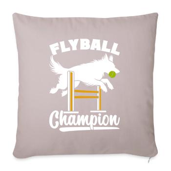 Flyball Sports canins - Housse de coussin décorative 45 x 45 cm - taupe clair - Devant
